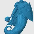 Mô hình in 3D Yuan-Ti Paladin - Chiến binh rắn cho bàn chơi D&D - Thumbnail 3