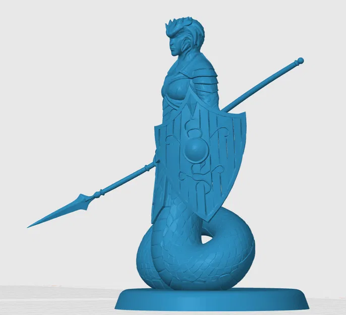 Mô hình 3D chiến binh Yuan-ti cho bàn cờ D&D và Tabletop RPG - Image 2