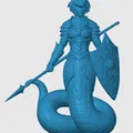 Mô hình 3D chiến binh Yuan-ti cho bàn cờ D&D và Tabletop RPG - Thumbnail 3