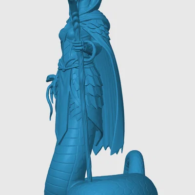 Mô hình 3D Yuan-ti Druid cho trò chơi nhập vai (Tabletop RPG)
