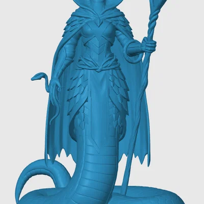 Mô hình 3D Yuan-ti Druid cho trò chơi nhập vai (Tabletop RPG)