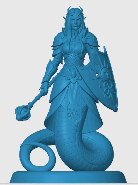 Mô hình Yuan-ti Cleric 3D: Nhân vật đầy quyền năng cho bàn game RPG - Image 2