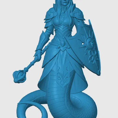 Mô hình Yuan-ti Cleric 3D: Nhân vật đầy quyền năng cho bàn game RPG