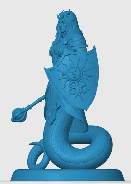 Mô hình Yuan-ti Cleric 3D: Nhân vật đầy quyền năng cho bàn game RPG - Image 3