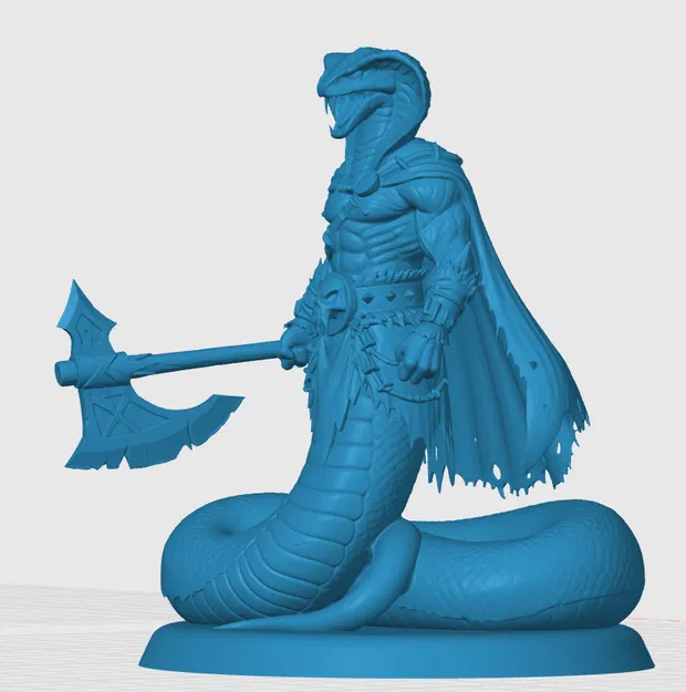 Mô hình 3D Yuan-ti Barbarian: Chiến binh rắn cho bàn chơi RPG - Image 2