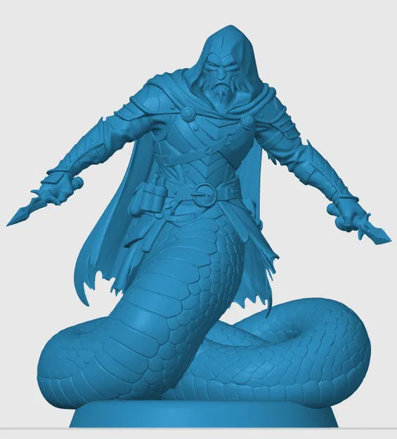 Mô hình Yuan-ti Rogue in 3D cho game nhập vai D&D - Image 2