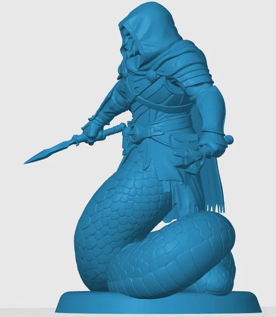 Mô hình Yuan-ti Rogue in 3D cho game nhập vai D&D - Image 3