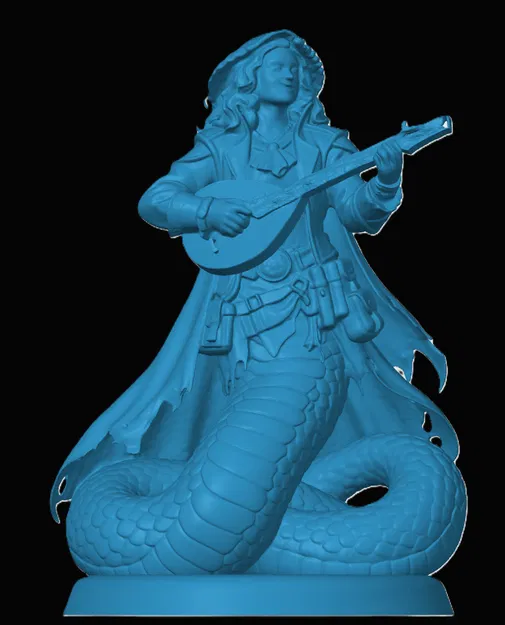 Mô hình in 3D Yuan-ti Bard độc đáo cho game nhập vai D&D - Image 1