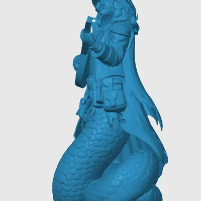 Mô hình in 3D Yuan-ti Bard độc đáo cho game nhập vai D&D