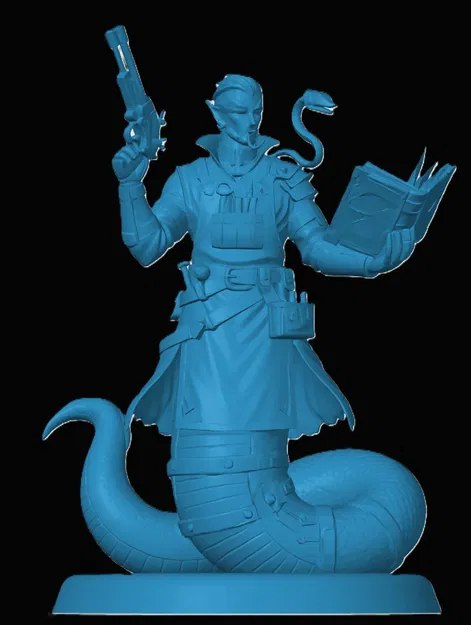 Mô hình Yuan-ti Artificer - Nhân vật độc đáo cho game nhập vai D&D - Image 1