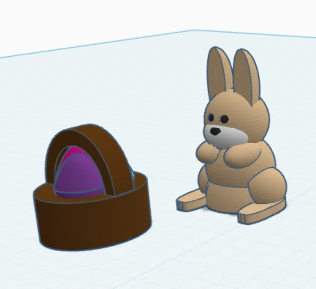 Mô hình 3D Chú Thỏ Phục Sinh (Easter Bunny) đáng yêu - Image 1