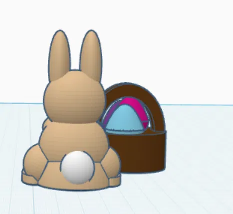 Mô hình 3D Chú Thỏ Phục Sinh (Easter Bunny) đáng yêu - Image 2