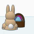 Mô hình 3D Chú Thỏ Phục Sinh (Easter Bunny) đáng yêu - Thumbnail 2