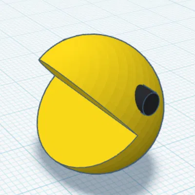 Mô hình Pac-Man 3D - Nhân vật game cổ điển cho góc học tập