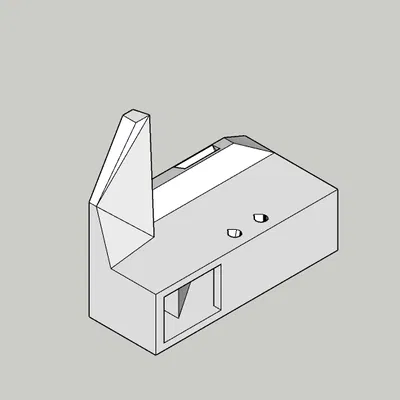 Fan duct cho Kingroon KP3S (hotend E3D v6, titan extruder)