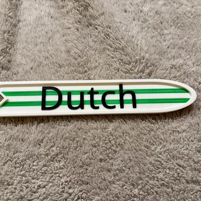 Bảng Tên Hình Ván Lướt Sóng (Có Thể Tùy Chỉnh)