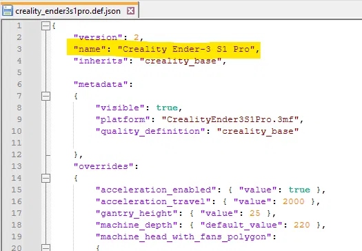 Hình ảnh bàn in Creality Ender 3 S1 Pro / S1 / S1 Plus cho Cura - Image 5