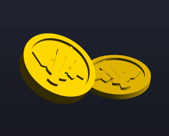 Mô hình Victory Coin 3D từ game Cookie Run Kingdom - Image 1