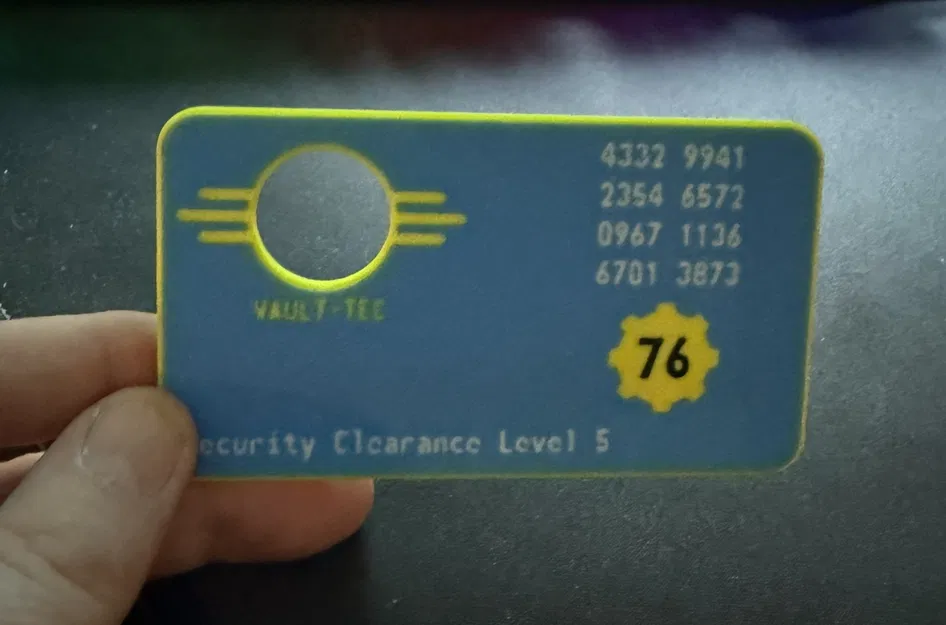 Fallout Keycard (Vault 101, 33, 76) - Mô hình thẻ khóa Fallout - Image 3