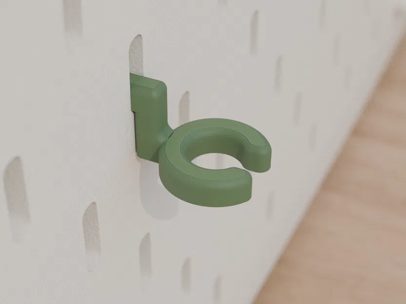 Giá treo dây cáp đơn cho bảng Skadis - Tùy chỉnh linh hoạt - Image 1