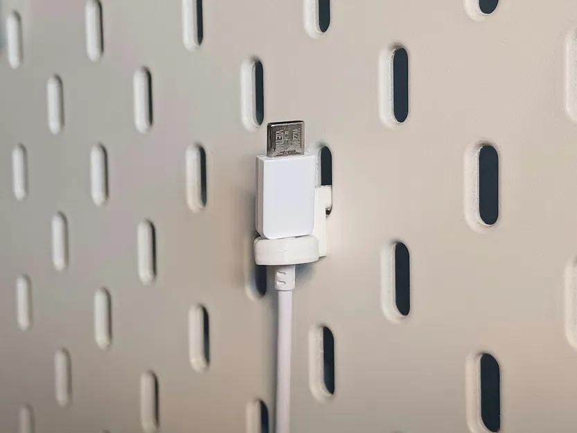 Giá treo dây cáp đơn cho bảng Skadis - Tùy chỉnh linh hoạt - Image 2