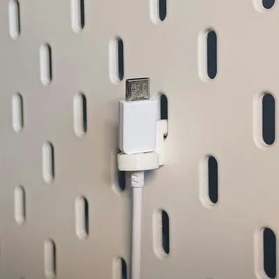 Giá treo dây cáp đơn cho bảng Skadis - Tùy chỉnh linh hoạt