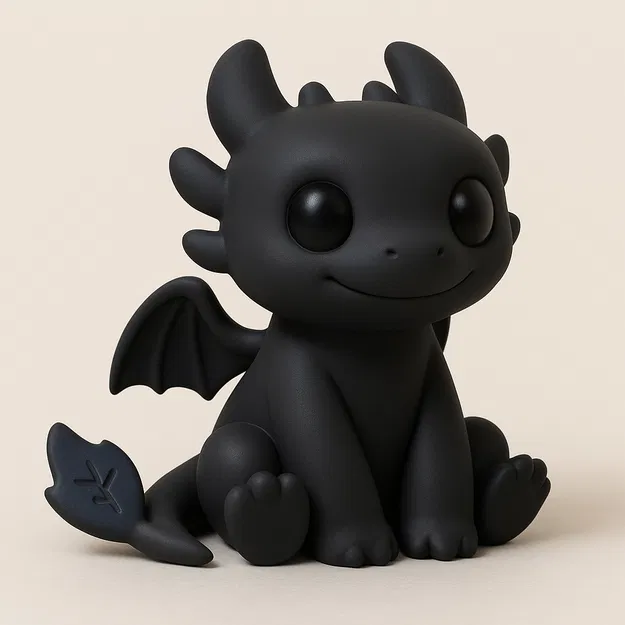Mô hình rồng Toothless Chibi đáng yêu trang trí bàn làm việc - Image 1