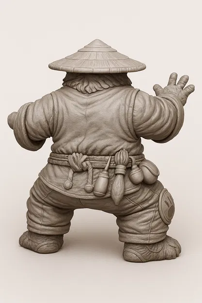 Mô hình 3D Gấu Trúc Võ Sĩ (Le Panda WOW) sắc nét cho fan game - Image 3