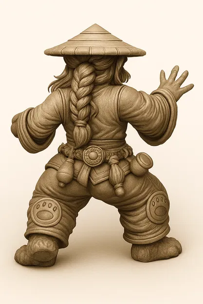 Mô hình 3D Gấu Trúc Võ Sĩ (Le Panda WOW) sắc nét cho fan game - Image 5