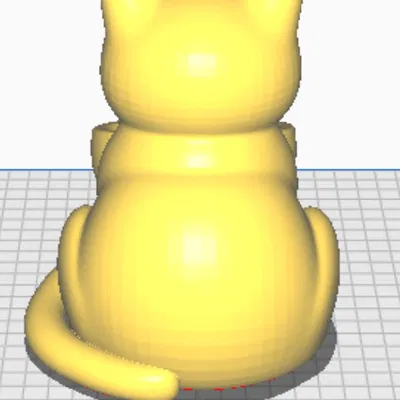 Bát Đôi Hình Mèo Dễ Thương – Mẫu In 3D Đựng Thức Ăn/Nước Uống