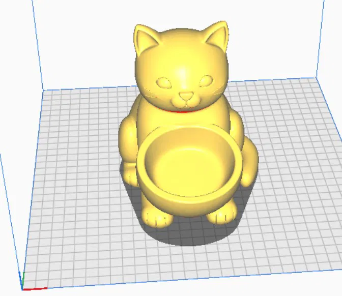 Bát Đôi Hình Mèo Dễ Thương – Mẫu In 3D Đựng Thức Ăn/Nước Uống - Image 5