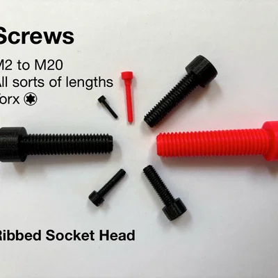 Bộ ốc vít Torx M2 - M20 đầu khía Socket (đủ kích thước, bao gồm file STEP)