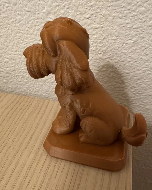 Mô hình tượng chó Labradoodle in 3D trang trí bàn làm việc - Image 3