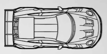 Mô hình treo tường Porsche 911 GT3 RS thiết kế độc đáo - Image 1