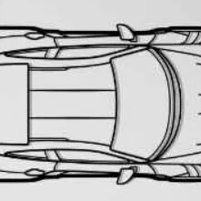 Mô hình treo tường Porsche 911 GT3 RS thiết kế độc đáo