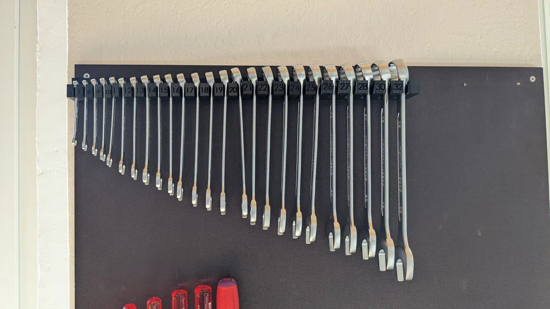 Giá treo cờ lê 6-32mm gắn tường tiện lợi - File in 3D - Image 1