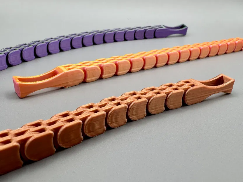Fidget Chain – Đồ chơi để bàn dạng xích khớp nối, in nguyên khối (Print-in-Place) - Image 1