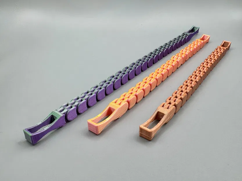 Fidget Chain – Đồ chơi để bàn dạng xích khớp nối, in nguyên khối (Print-in-Place) - Image 4