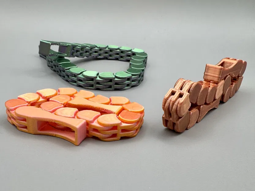 Fidget Chain – Đồ chơi để bàn dạng xích khớp nối, in nguyên khối (Print-in-Place) - Image 5