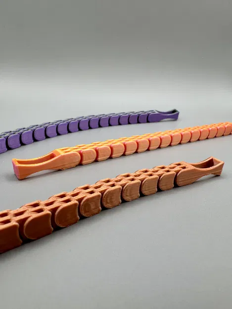 Fidget Chain – Đồ chơi để bàn dạng xích khớp nối, in nguyên khối (Print-in-Place) - Image 6