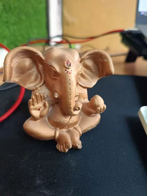 Tượng thần Ganesha in 3D - Mô hình trang trí phong thủy tinh xảo - Image 1