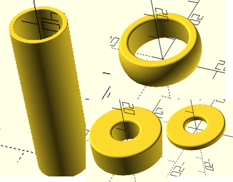Bộ tạo vòng đệm, đệm lót, ống đệm tham số tùy chỉnh với bo tròn và phồng linh hoạt - Image 1