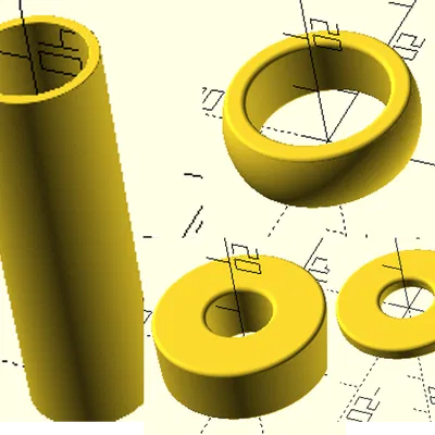 Bộ tạo vòng đệm, đệm lót, ống đệm tham số tùy chỉnh với bo tròn và phồng linh hoạt