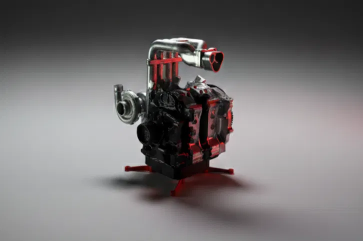 Mô hình động cơ Mazda RX-7 13B REW 1/8 in 3D hoạt động thực tế - Image 1