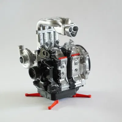 Mô hình động cơ Mazda RX-7 13B REW 1/8 in 3D hoạt động thực tế