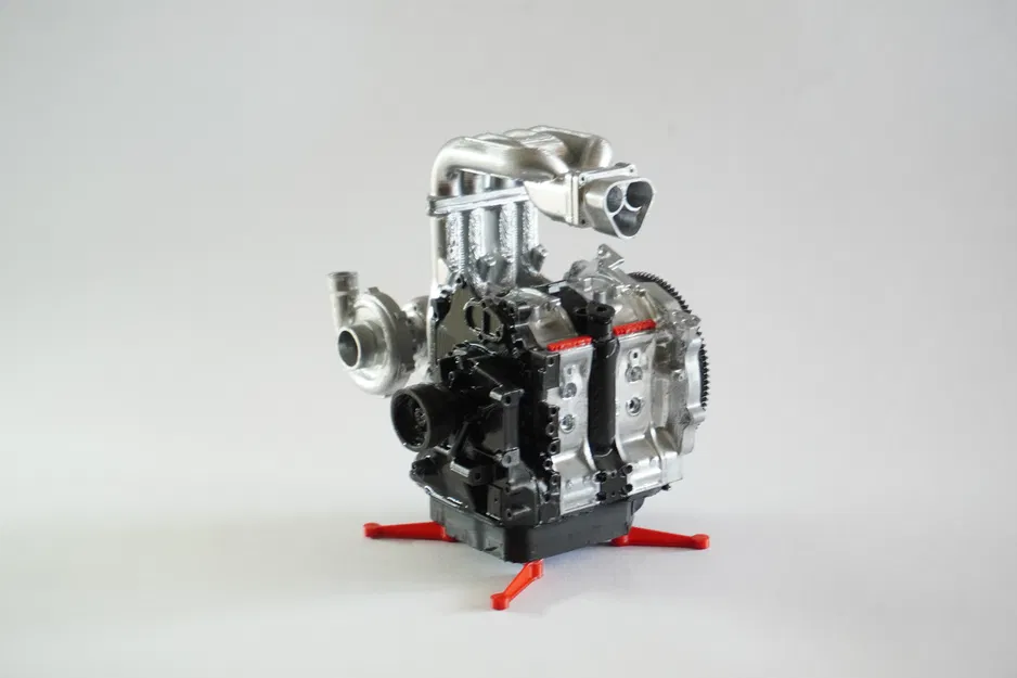 Mô hình động cơ Mazda RX-7 13B REW 1/8 in 3D hoạt động thực tế - Image 5