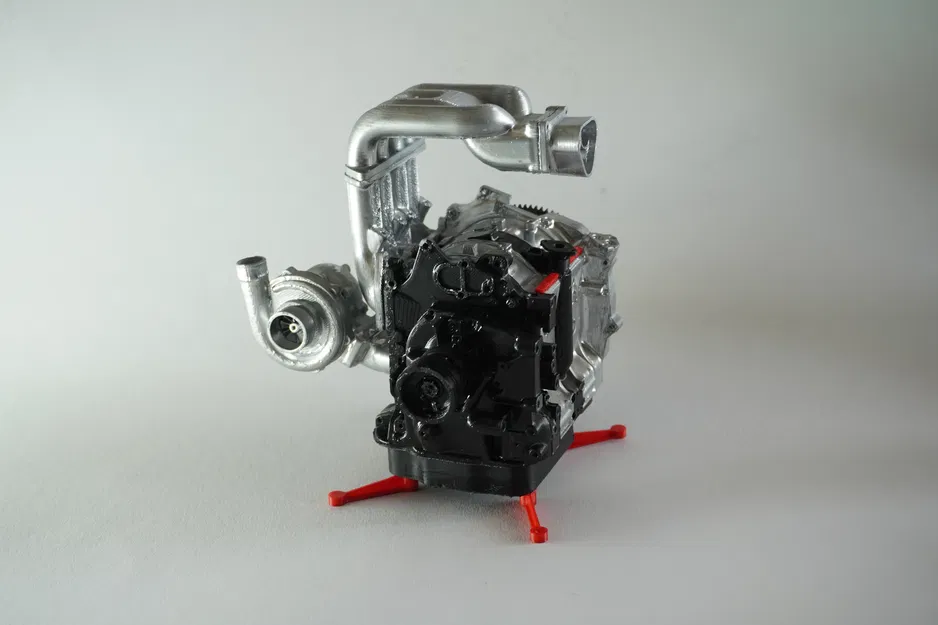 Mô hình động cơ Mazda RX-7 13B REW 1/8 in 3D hoạt động thực tế - Image 6