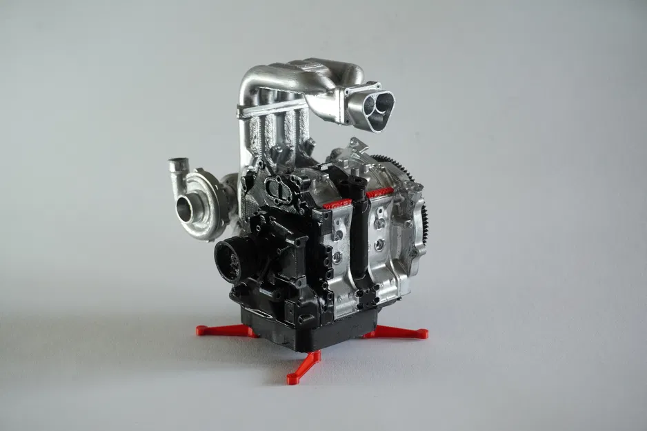 Mô hình động cơ Mazda RX-7 13B REW 1/8 in 3D hoạt động thực tế - Image 7