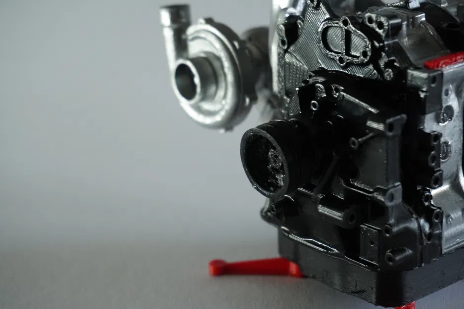 Mô hình động cơ Mazda RX-7 13B REW 1/8 in 3D hoạt động thực tế - Image 9