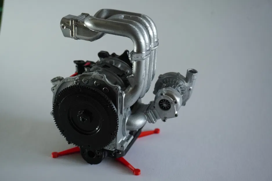 Mô hình động cơ Mazda RX-7 13B REW 1/8 in 3D hoạt động thực tế - Image 11